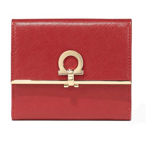 ferragamo cheap wallet red half best|salvatore ferragamo wallet women.